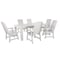 Highwood Usa Weatherly 7pc Rectangular Outdoor Patio Furniture Dining Set 84 x 42 AD-ST7WL1CO5AA-WHE - alternate 1